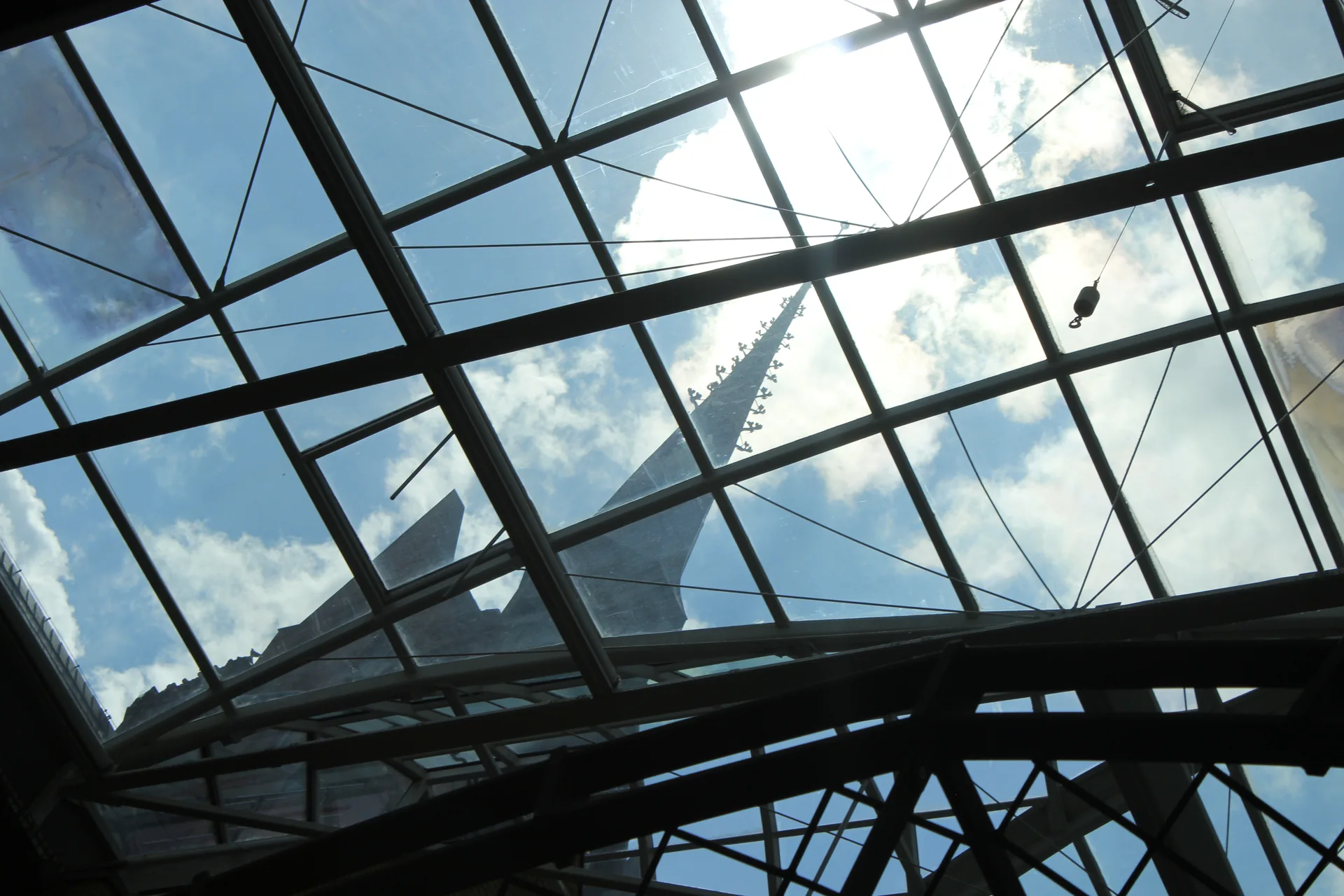 Glasdachkonstruktion im Einkaufszentrum Das Schloss in Berlin